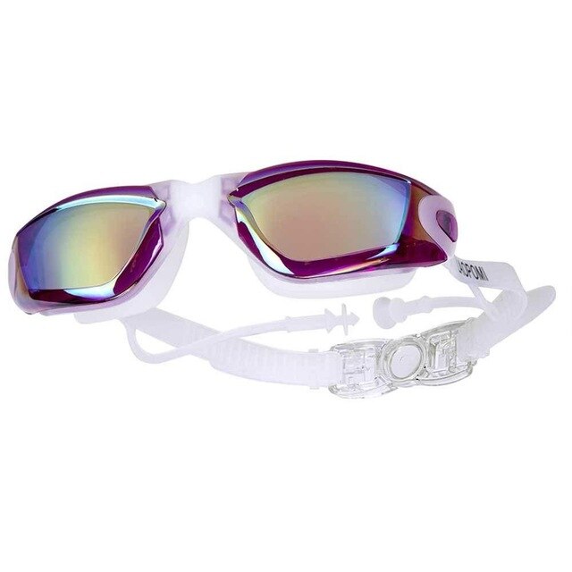 Myopia Swimming Goggles Earplug Professional Adult Silicone Swim Cap Pool Glasses anti fog Men Women Optical waterproof Eyewear