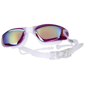 Myopia Swimming Goggles Earplug Professional Adult Silicone Swim Cap Pool Glasses anti fog Men Women Optical waterproof Eyewear