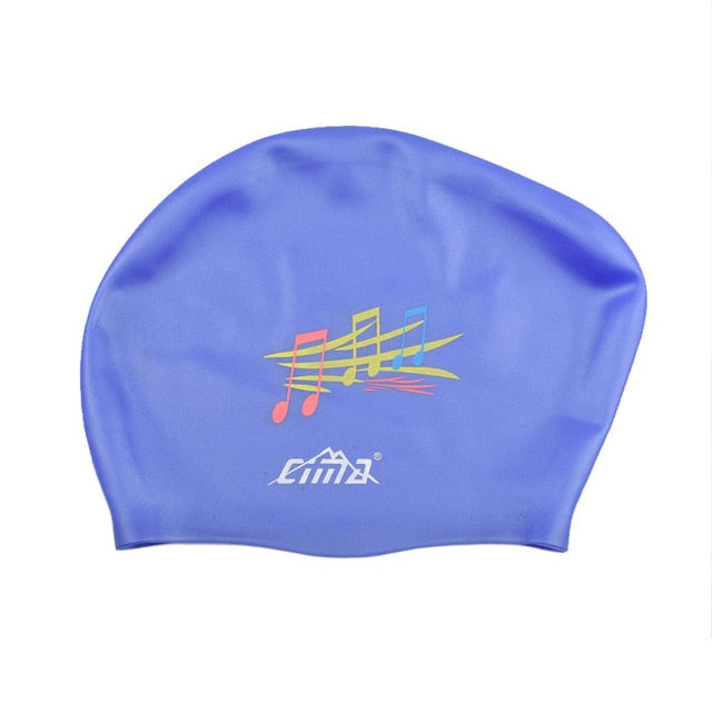 Women Swimming caps Silicone Super Large Long Hair Girls Waterproof Big Size Swim hat for Lady Diving Equipment Ear Cup Protect