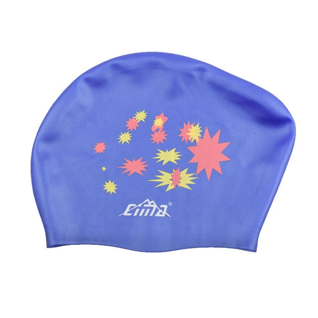 Women Swimming caps Silicone Super Large Long Hair Girls Waterproof Big Size Swim hat for Lady Diving Equipment Ear Cup Protect