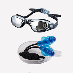 Electroplating Anti-UV Anti-fog Swimsuit Glasses Swimming Diving Adjustable Swimming Goggles