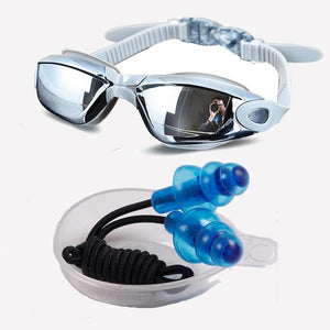 Electroplating Anti-UV Anti-fog Swimsuit Glasses Swimming Diving Adjustable Swimming Goggles