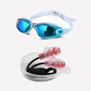 Electroplating Anti-UV Anti-fog Swimsuit Glasses Swimming Diving Adjustable Swimming Goggles