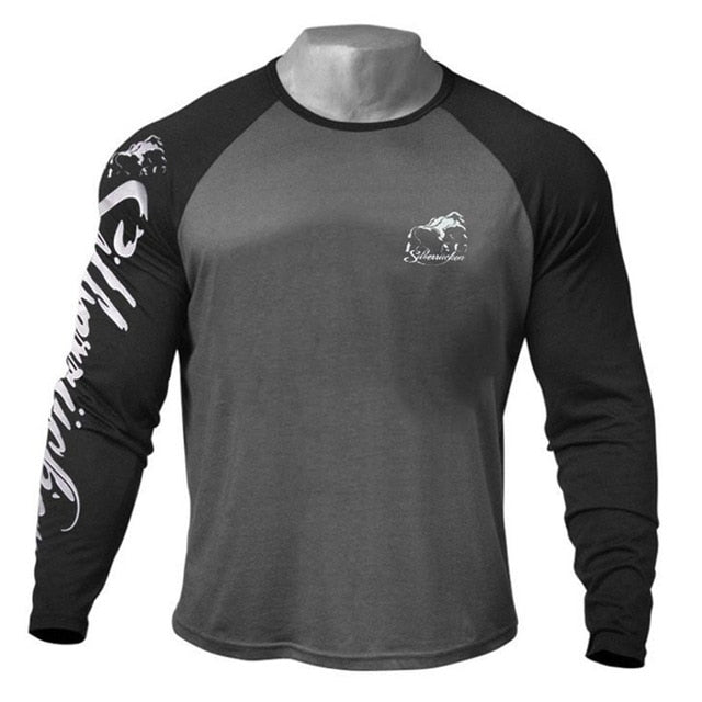 Casual Long sleeve Cotton T-shirt Men