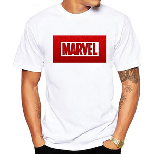 LUSLOS 2019 Men's Casual Marvel Printed T Shirt Fashion Streetwear O-Neck Male Tshirt Man T-shirt Tee Top camiseta masculina