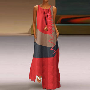 Women Patchwork Sundress ZANZEA 2019 Summer Maxi Dress Kaftan Casual Sleeveless Tunic Vestido Female 100% Cotton Robe Plus Size