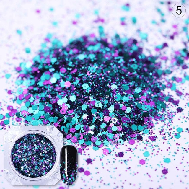 BORN PRETTY Holo Nail Flakies Sequins