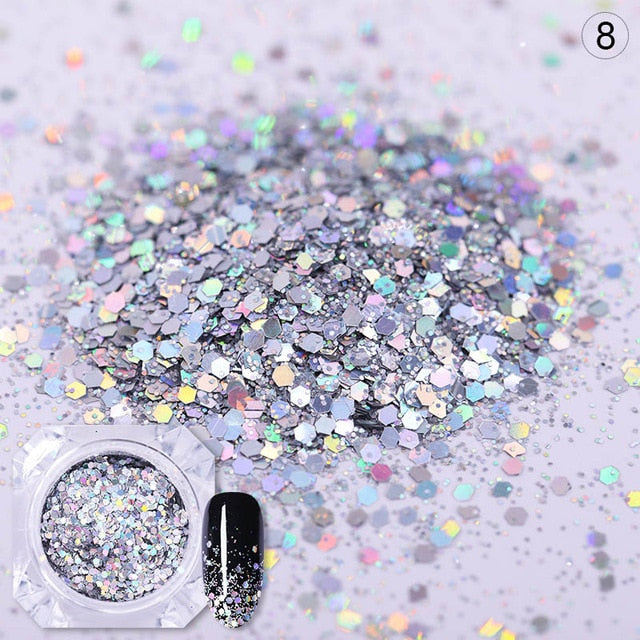 BORN PRETTY Holo Nail Flakies Sequins