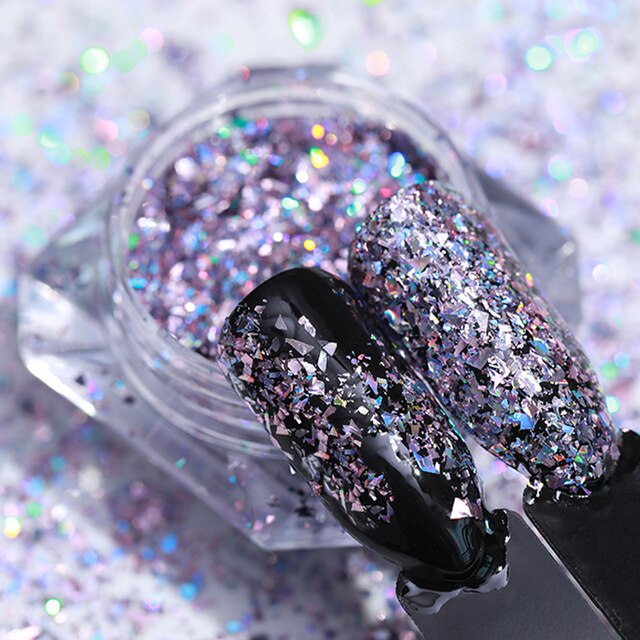 BORN PRETTY Holo Nail Flakies Sequins