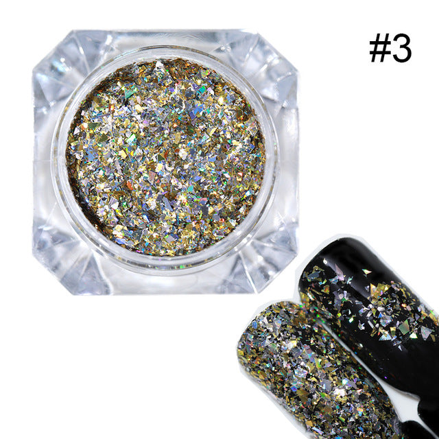 BORN PRETTY Holo Nail Flakies Sequins