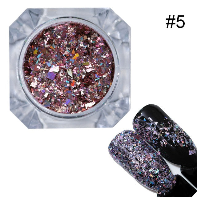 BORN PRETTY Holo Nail Flakies Sequins