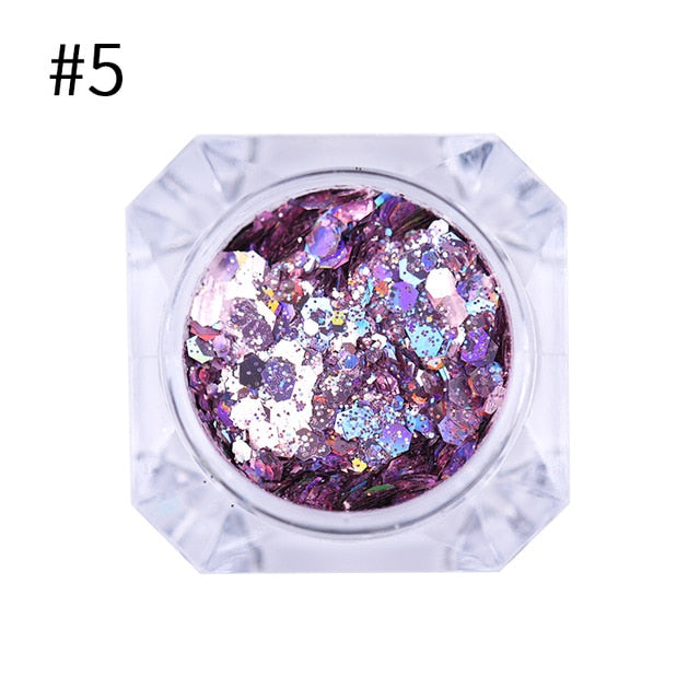 BORN PRETTY Holo Nail Flakies Sequins