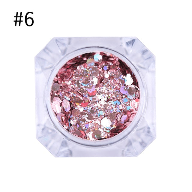 BORN PRETTY Holo Nail Flakies Sequins