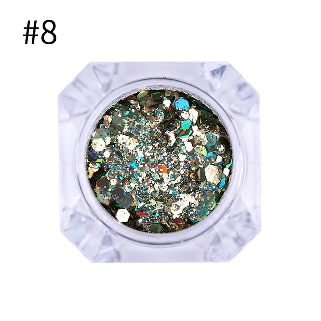 BORN PRETTY Holo Nail Flakies Sequins