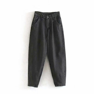 Jeans Woman 2020 Loose Casual Harem Pants boyfriends Mom Jeans Streetwear Denim Pants Women Pleated Trousers Slouchy Jeans Femme
