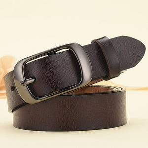 NO.ONEPAUL female deduction side gold buckle jeans wild belts for women fashion students simple New Circle Pin Buckles Belt