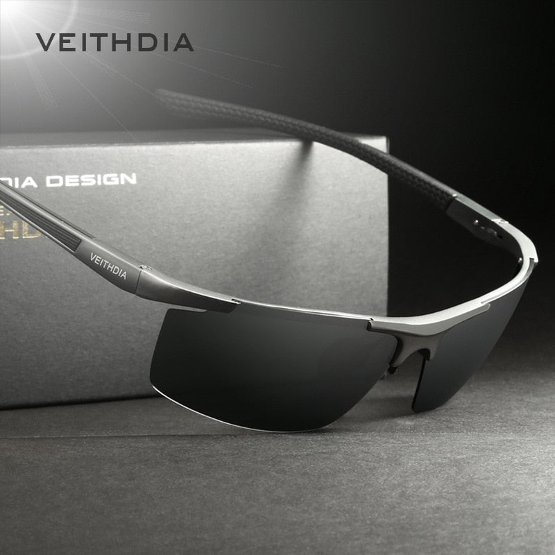 VEITHDIA Aluminum Magnesium Men's Sunglasses Polarized Coating Mirror –  Younger's Cart
