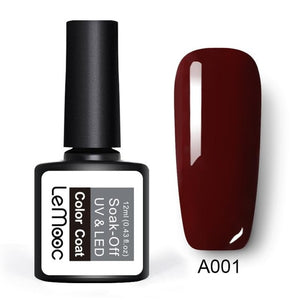 LEMOOC 12ml Colorful Gel Nail Polish Shiny Glitter Sequins Soak Off Nails Painted UV LED Gel Nail Art Design Gel Varnish