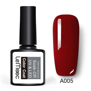 LEMOOC 12ml Colorful Gel Nail Polish Shiny Glitter Sequins Soak Off Nails Painted UV LED Gel Nail Art Design Gel Varnish