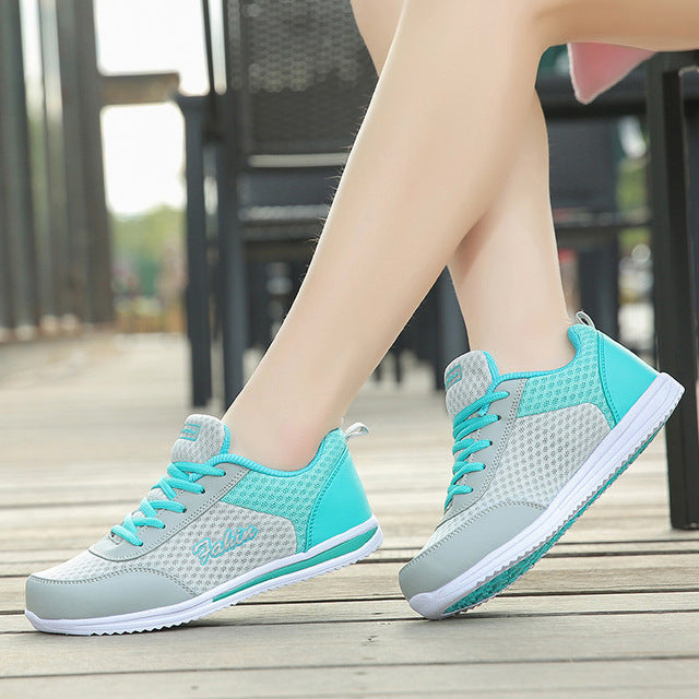 Women Shoes Summer White Sneakers Super Light Vulcanized Shoes Female Mesh Sneakers Women Casual Shoe
