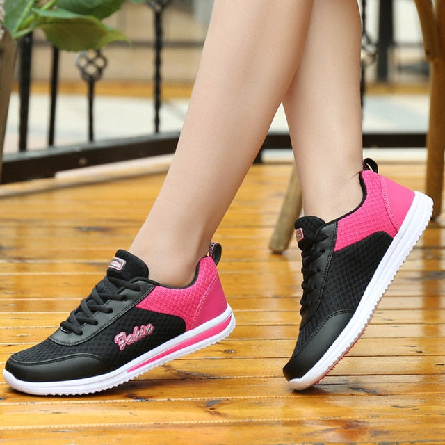Women Shoes Summer White Sneakers Super Light Vulcanized Shoes Female Mesh Sneakers Women Casual Shoe