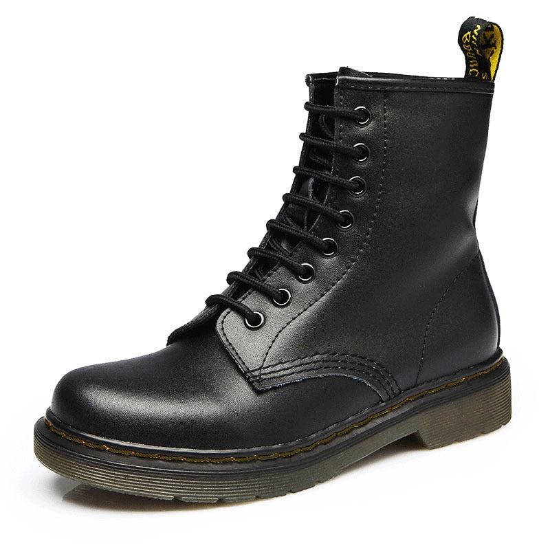 2019 Boots Women Genuine Leather Shoes For Winter Boots Shoes Woman Casual Spring Genuine Leather Botas Mujer Female Ankle Boots