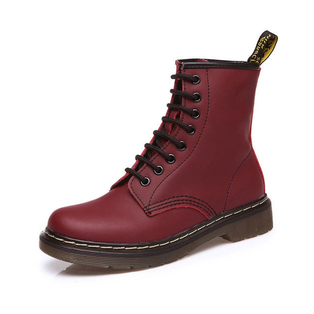2019 Boots Women Genuine Leather Shoes For Winter Boots Shoes Woman Casual Spring Genuine Leather Botas Mujer Female Ankle Boots