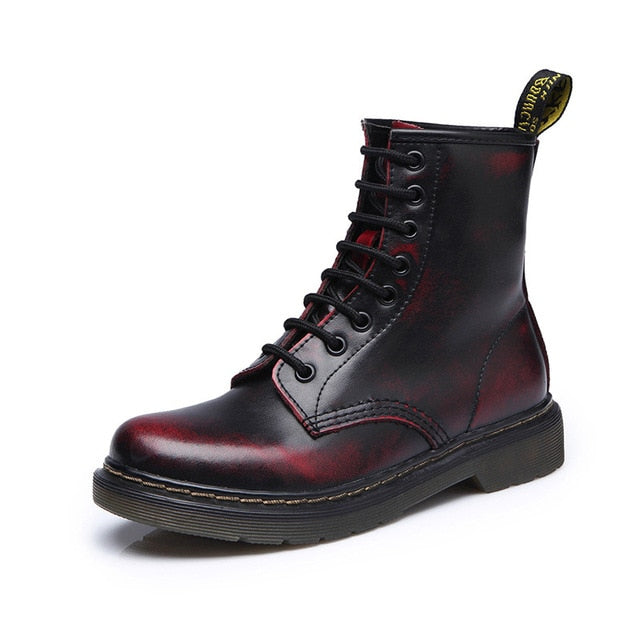 2019 Boots Women Genuine Leather Shoes For Winter Boots Shoes Woman Casual Spring Genuine Leather Botas Mujer Female Ankle Boots