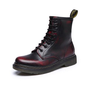 2019 Boots Women Genuine Leather Shoes For Winter Boots Shoes Woman Casual Spring Genuine Leather Botas Mujer Female Ankle Boots