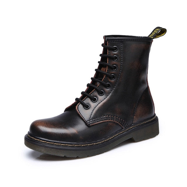 2019 Boots Women Genuine Leather Shoes For Winter Boots Shoes Woman Casual Spring Genuine Leather Botas Mujer Female Ankle Boots