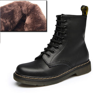 2019 Boots Women Genuine Leather Shoes For Winter Boots Shoes Woman Casual Spring Genuine Leather Botas Mujer Female Ankle Boots