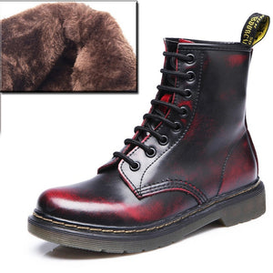 2019 Boots Women Genuine Leather Shoes For Winter Boots Shoes Woman Casual Spring Genuine Leather Botas Mujer Female Ankle Boots