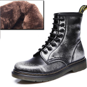 2019 Boots Women Genuine Leather Shoes For Winter Boots Shoes Woman Casual Spring Genuine Leather Botas Mujer Female Ankle Boots