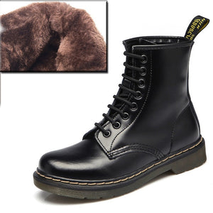 2019 Boots Women Genuine Leather Shoes For Winter Boots Shoes Woman Casual Spring Genuine Leather Botas Mujer Female Ankle Boots