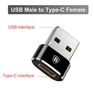 Baseus USB Type C OTG Adapter USB C Male To Micro USB Female Cable Converters