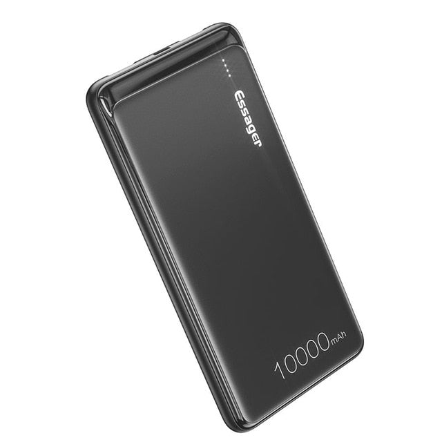 Essager 10000mAh Power Bank Slim USB