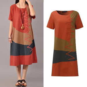 Women Patchwork Sundress ZANZEA 2019 Summer Maxi Dress Kaftan Casual Sleeveless Tunic Vestido Female 100% Cotton Robe Plus Size
