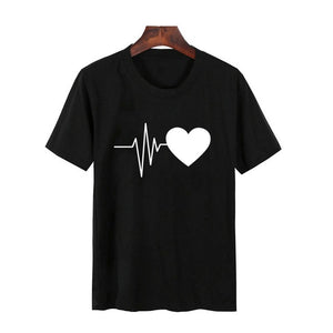 Luslos Hot Sale New Street Style Women Casual Short Sleeve O-neck Cotton T shirt Leopard High-heeled Printed Graphic Tees Female