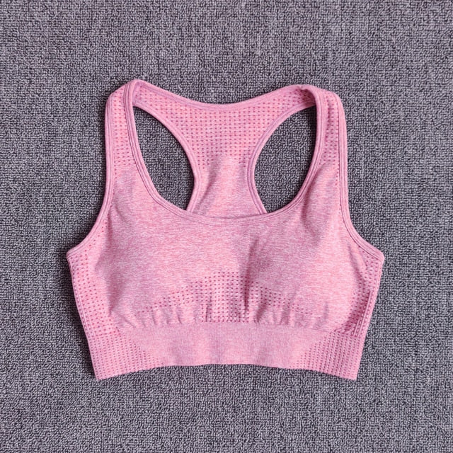 Women Seamless Yoga Set Fitness Sports Suits Gym Clothing Long Sleeve Crop Top Shirts High Waist Running Leggings Workout Pants