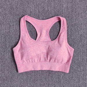 Women Seamless Yoga Set Fitness Sports Suits Gym Clothing Long Sleeve Crop Top Shirts High Waist Running Leggings Workout Pants