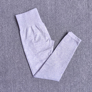 Women Seamless Yoga Set Fitness Sports Suits Gym Clothing Long Sleeve Crop Top Shirts High Waist Running Leggings Workout Pants