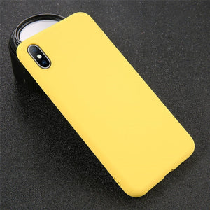 Lovebay Silicone Phone Case For iPhone X 7 8 6 6S Plus Soft TPU Candy Color Shockproof Case For iPhone XS XR Xs Max 11 Pro Max