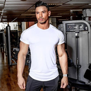 Compression Quick dry T-shirt Men Running Sport