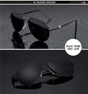 Aviation Metail Frame Quality Oversized Spring Leg Alloy Men Sunglasses / Pilot Male Sun Glasses