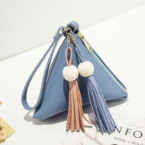 loss promotion leather handbag mini Triangle Bags Women Clutch Purse Hand Bag Lady Clutches Casual Phone Package сумка женская