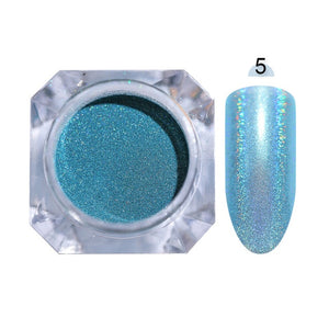 Holografische Nail Nail Art Decoraties Manicure Shining Chrome Pigment