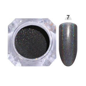 Holografische Nail Nail Art Decoraties Manicure Shining Chrome Pigment