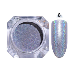 Holografische Nail Nail Art Decoraties Manicure Shining Chrome Pigment