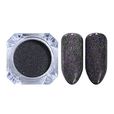 Holografische Nail Nail Art Decoraties Manicure Shining Chrome Pigment