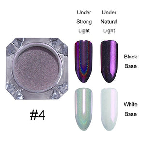 Holografische Nail Nail Art Decoraties Manicure Shining Chrome Pigment
